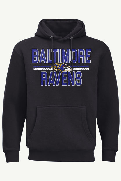 Starter MENS BALTIMORE RAVENS MESH LOOK HOODIE