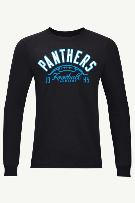 Starter MENS CAROLINA PANTHERS HALF BALL LONG SLEEVE T SHIRT