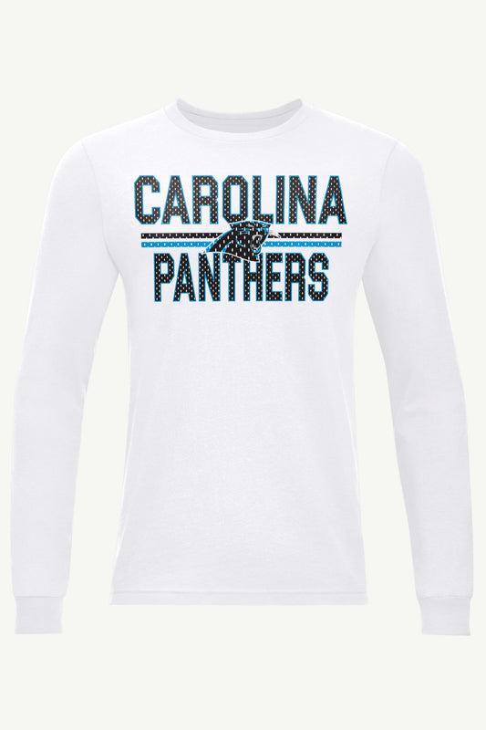 Starter MENS CAROLINA PANTHERS MESH LOOK LONG SLEEVE T SHIRT