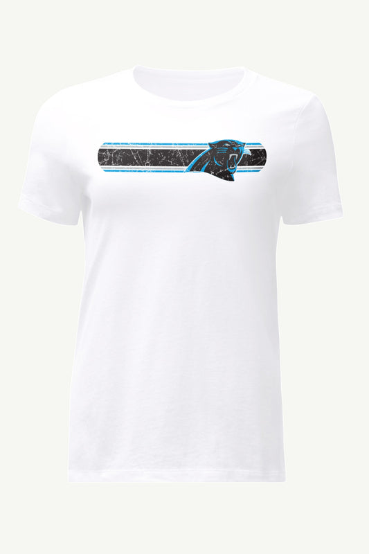 Starter WOMENS CAROLINA PANTHERS STRIPE T SHIRT