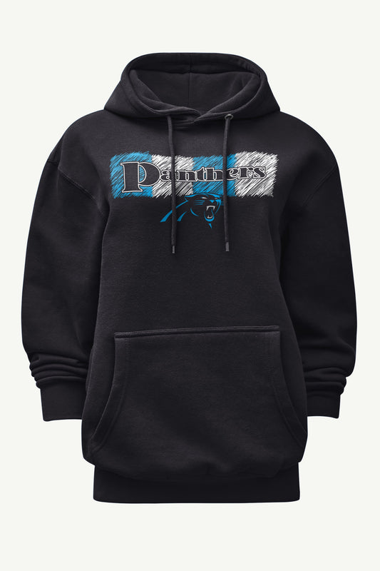Starter WOMENS CAROLINA PANTHERS COLOR SHADING HOODIE