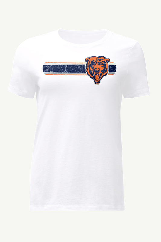 Starter WOMENS CHICAGO BEARS STRIPE T SHIRT