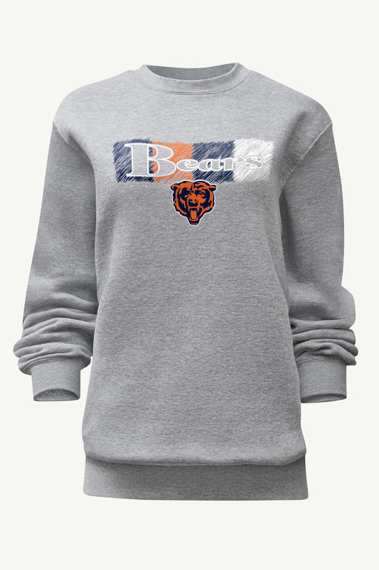 Starter WOMENS CHICAGO BEARS COLOR SHADING SWEATSHIRT
