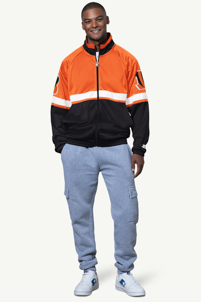 Starter MENS CINCINNATI BENGALS VETERAN TRACK JACKET