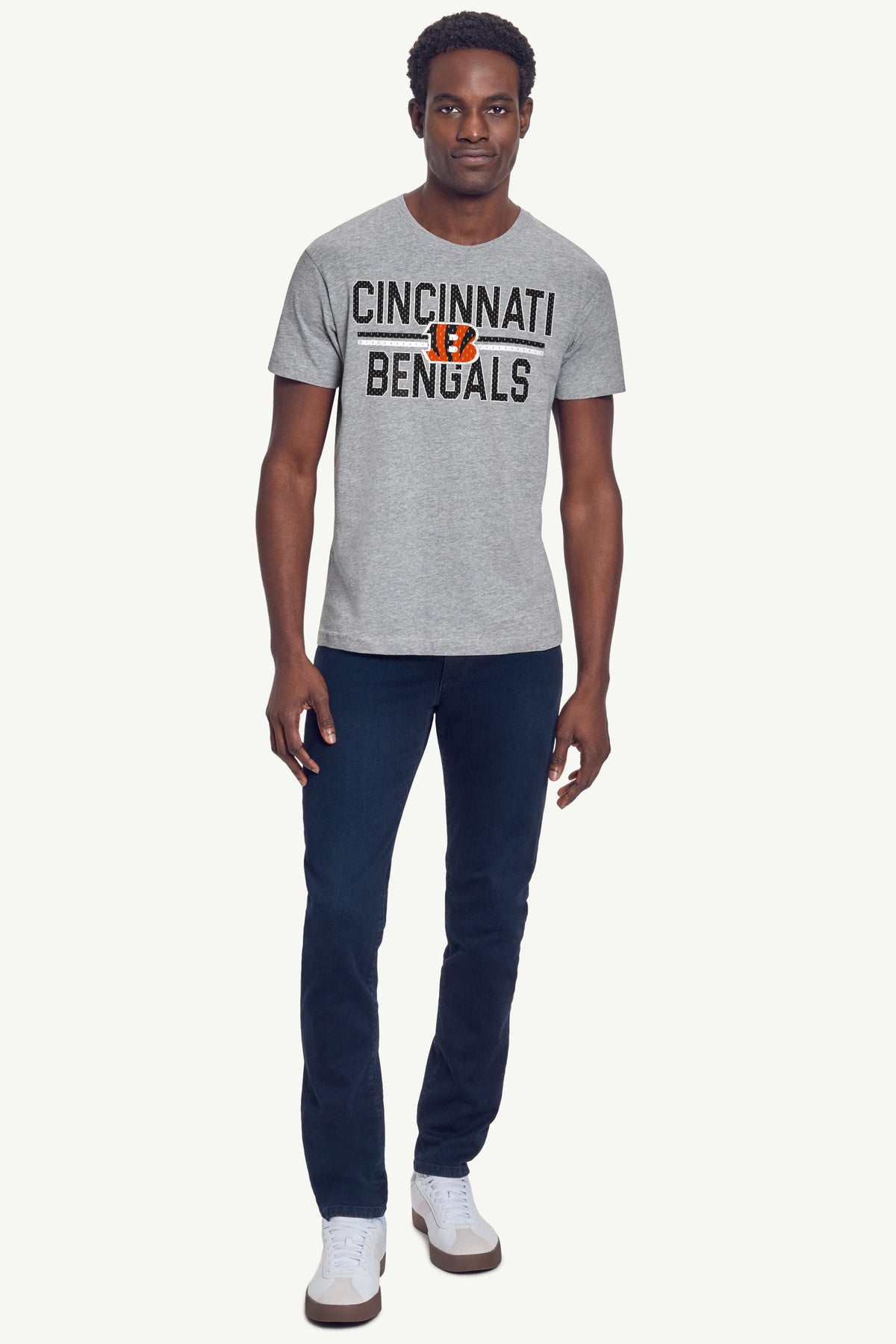 Starter MENS CINCINNATI BENGALS MESH LOOK T SHIRT
