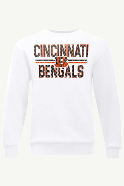 Starter MENS CINCINNATI BENGALS MESH LOOK SWEATSHIRT