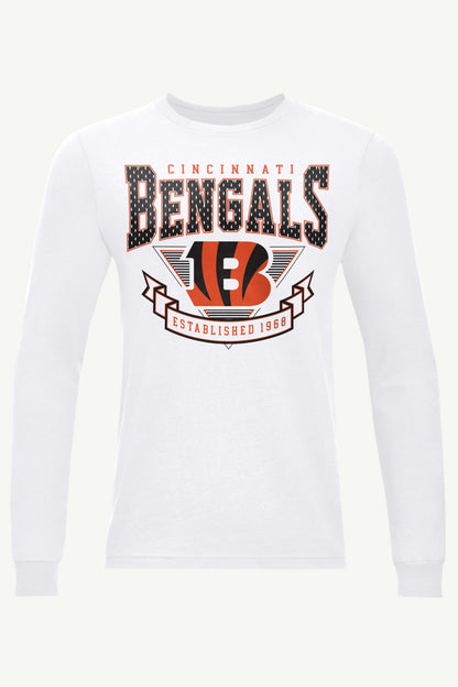 Starter MENS CINCINATTI BENGALS 80's INSPIRED LONG SLEEVE T SHIRT