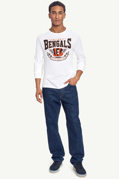 Starter MENS CINCINATTI BENGALS 80's INSPIRED LONG SLEEVE T SHIRT