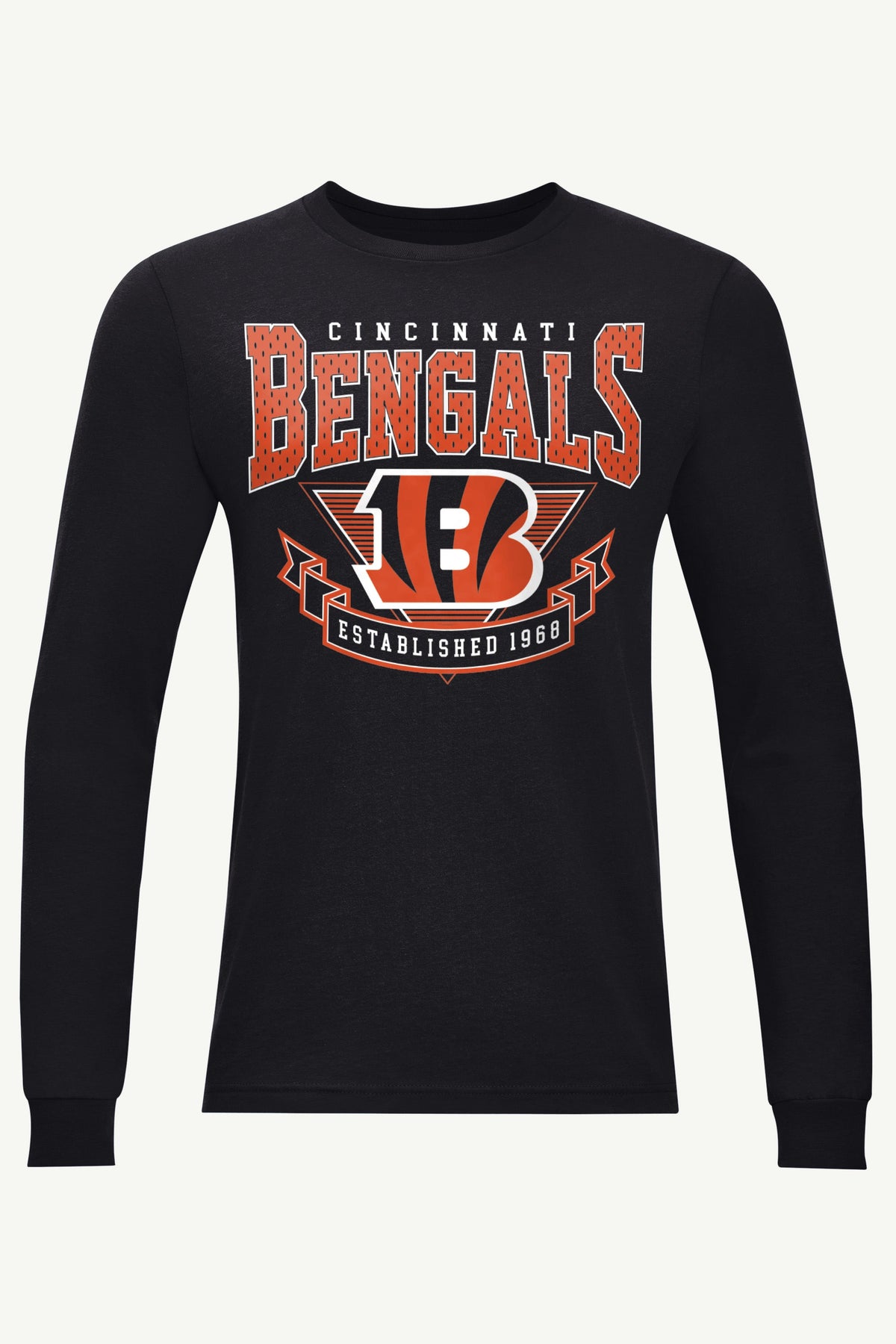 Starter MENS CINCINATTI BENGALS 80's INSPIRED LONG SLEEVE T SHIRT
