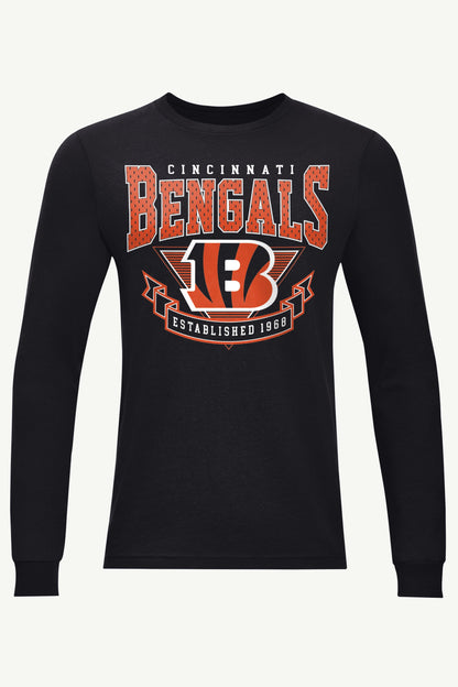 Starter MENS CINCINATTI BENGALS 80's INSPIRED LONG SLEEVE T SHIRT