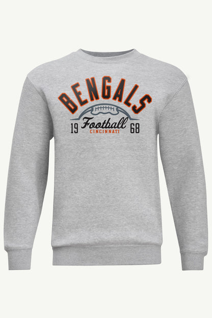 Starter MENS CINCINATTI BENGALS HALF BALL SWEATSHIRT