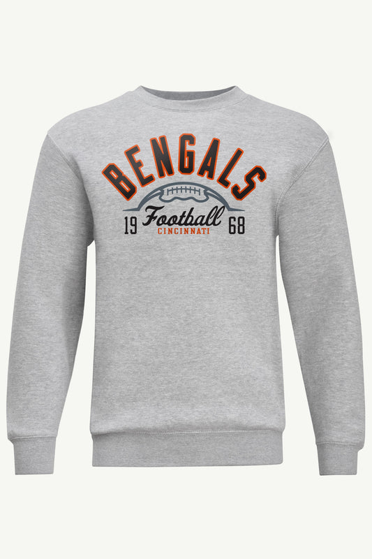 Starter MENS CINCINATTI BENGALS HALF BALL SWEATSHIRT