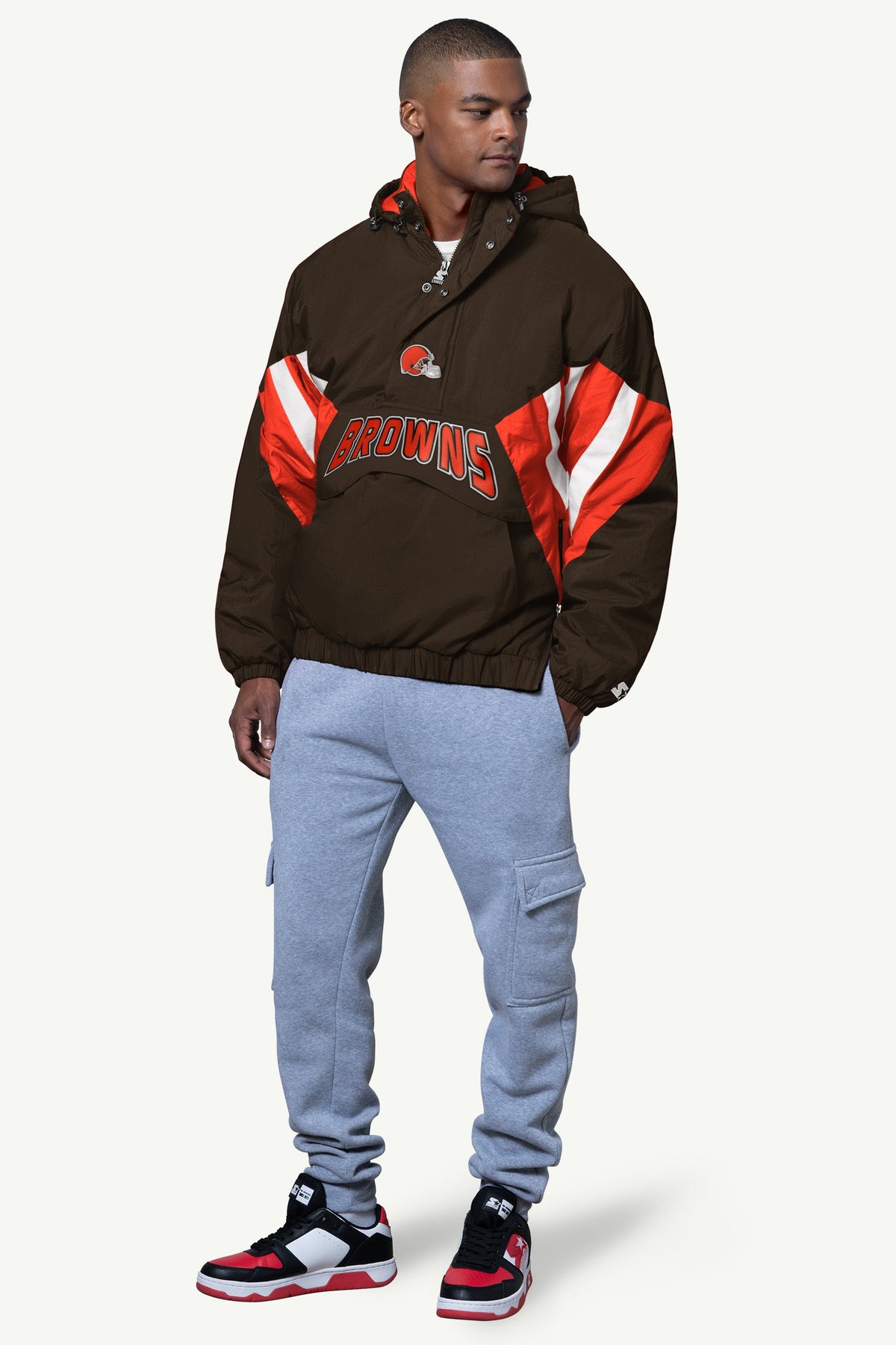 Starter MENS CLEVELAND BROWNS CLASSIC BREAKAWAY JACKET