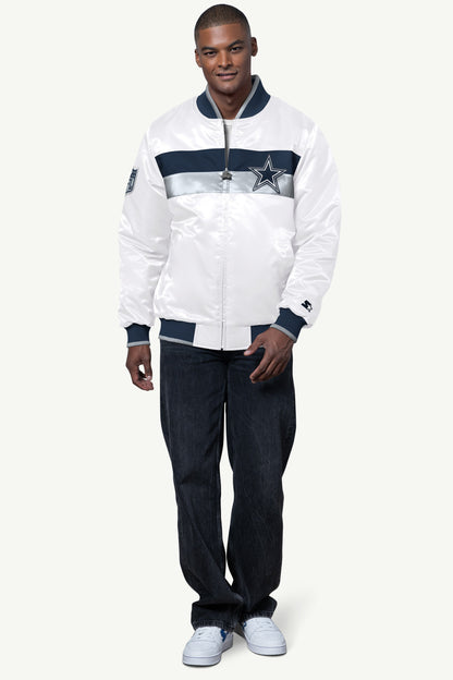 Starter MENS DALLAS COWBOYS AMBASSADOR SATIN VARSITY