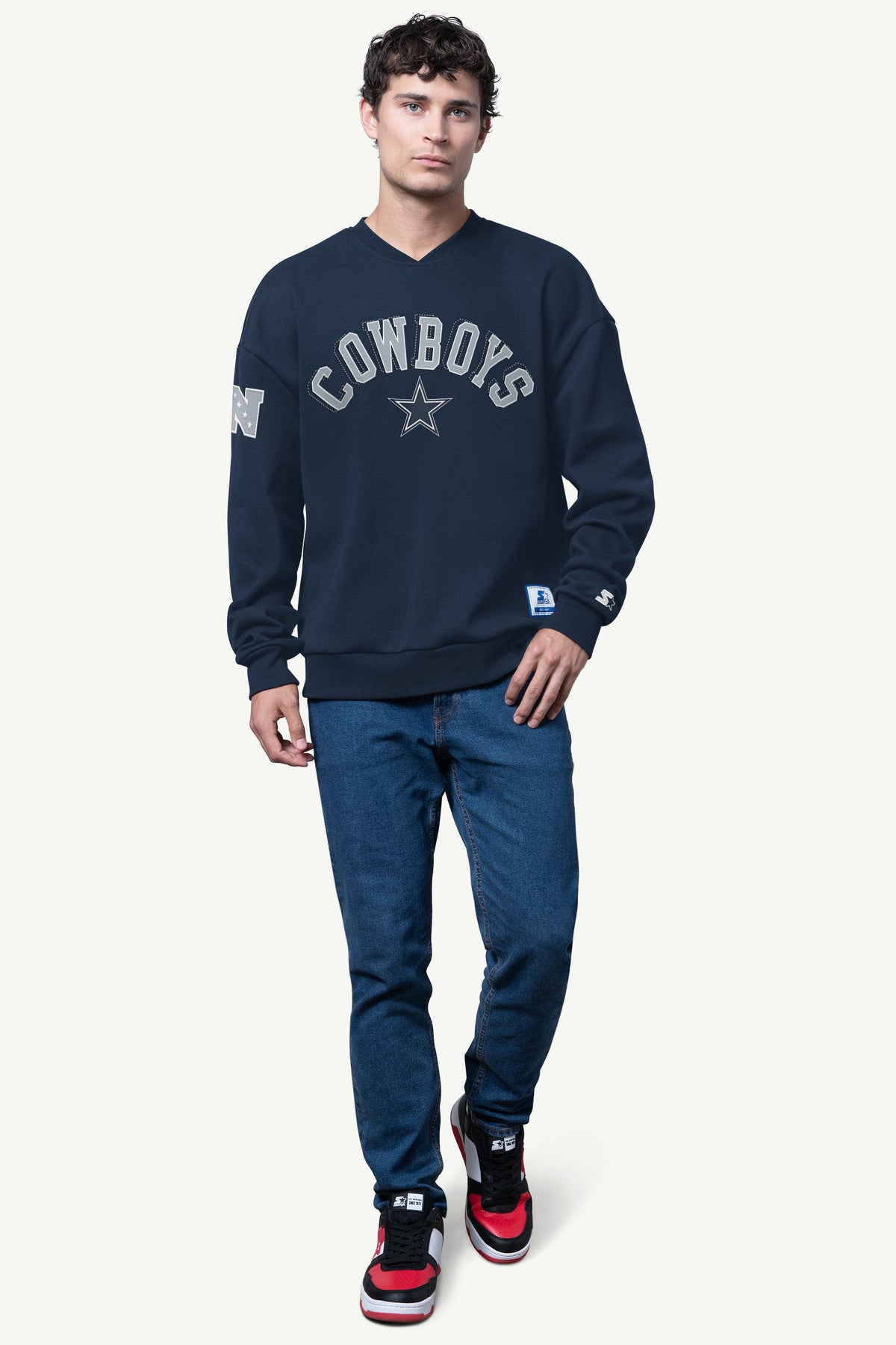 Starter MENS DALLAS COWBOYS PIQUE PULLOVER