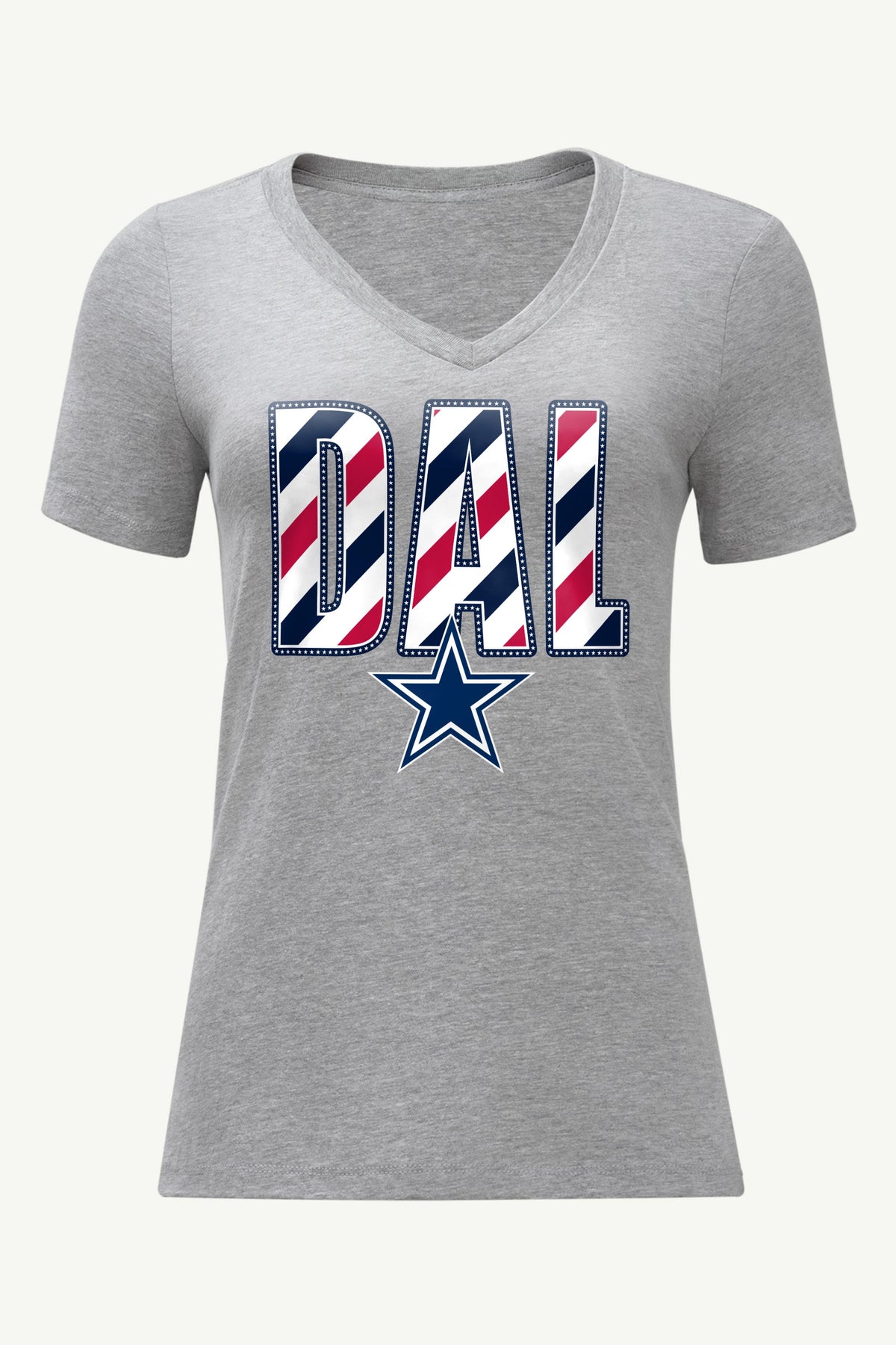 Starter WOMENS DALLAS COWBOYS STARS AND STRIPES V NECK T SHIRT