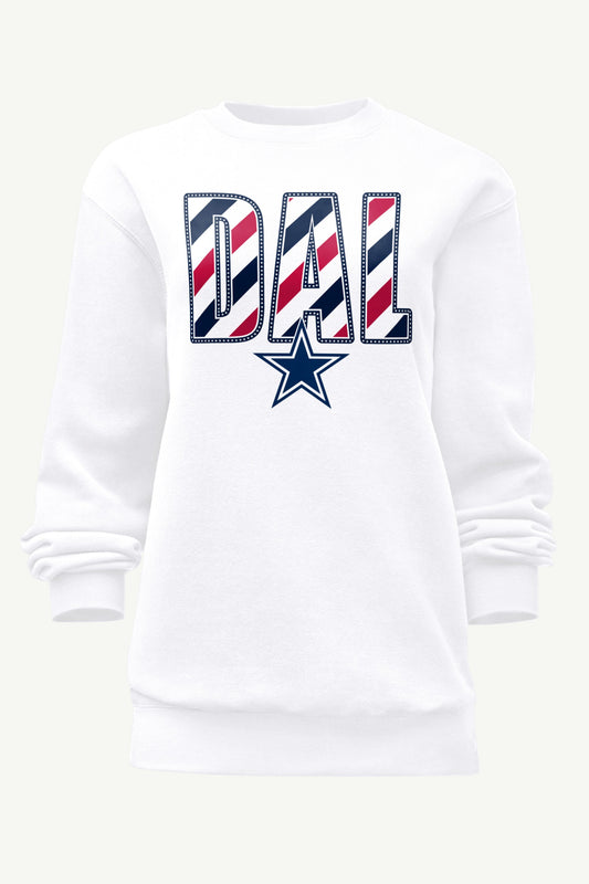 Starter WOMENS DALLAS COWBOYS STARS AND STRIPES SWEATSHIRT