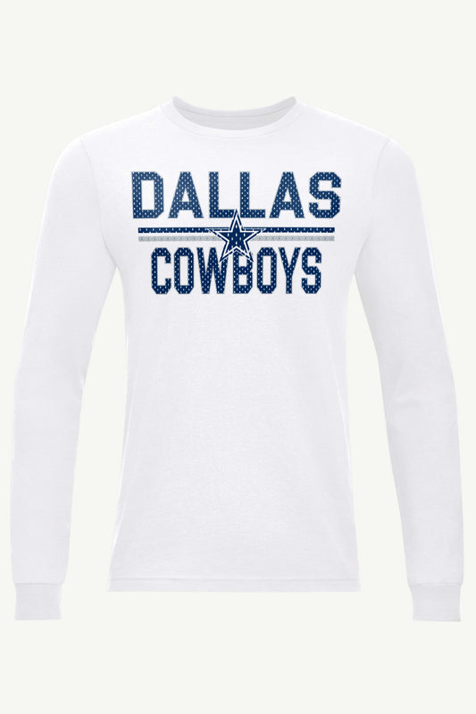 Starter MENS DALLAS COWBOYS MESH LOOK LONG SLEEVE T SHIRT