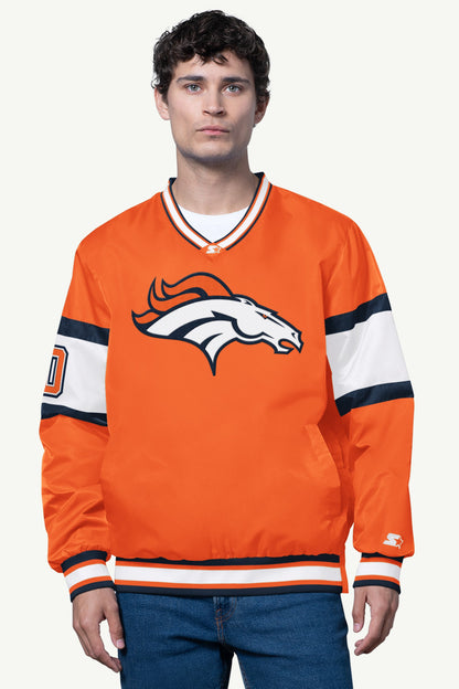 Starter MENS DENVER BRONCOS SIGNAL COLLAR PULLOVER