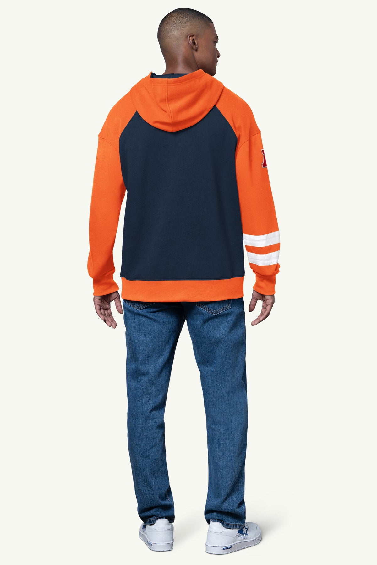 Starter MENS DENVER BRONCOS INTERCEPTION COLORBLOCK HOODIE