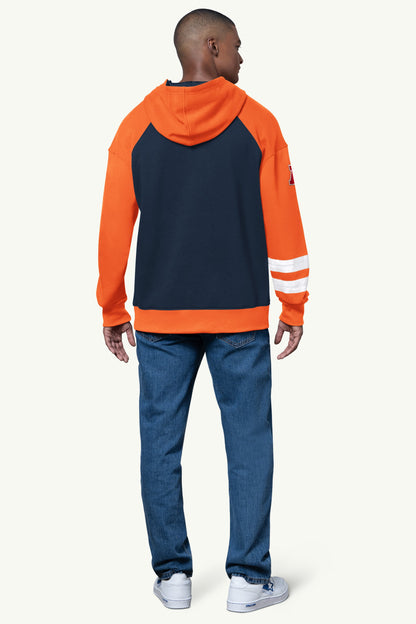 Starter MENS DENVER BRONCOS INTERCEPTION COLORBLOCK HOODIE