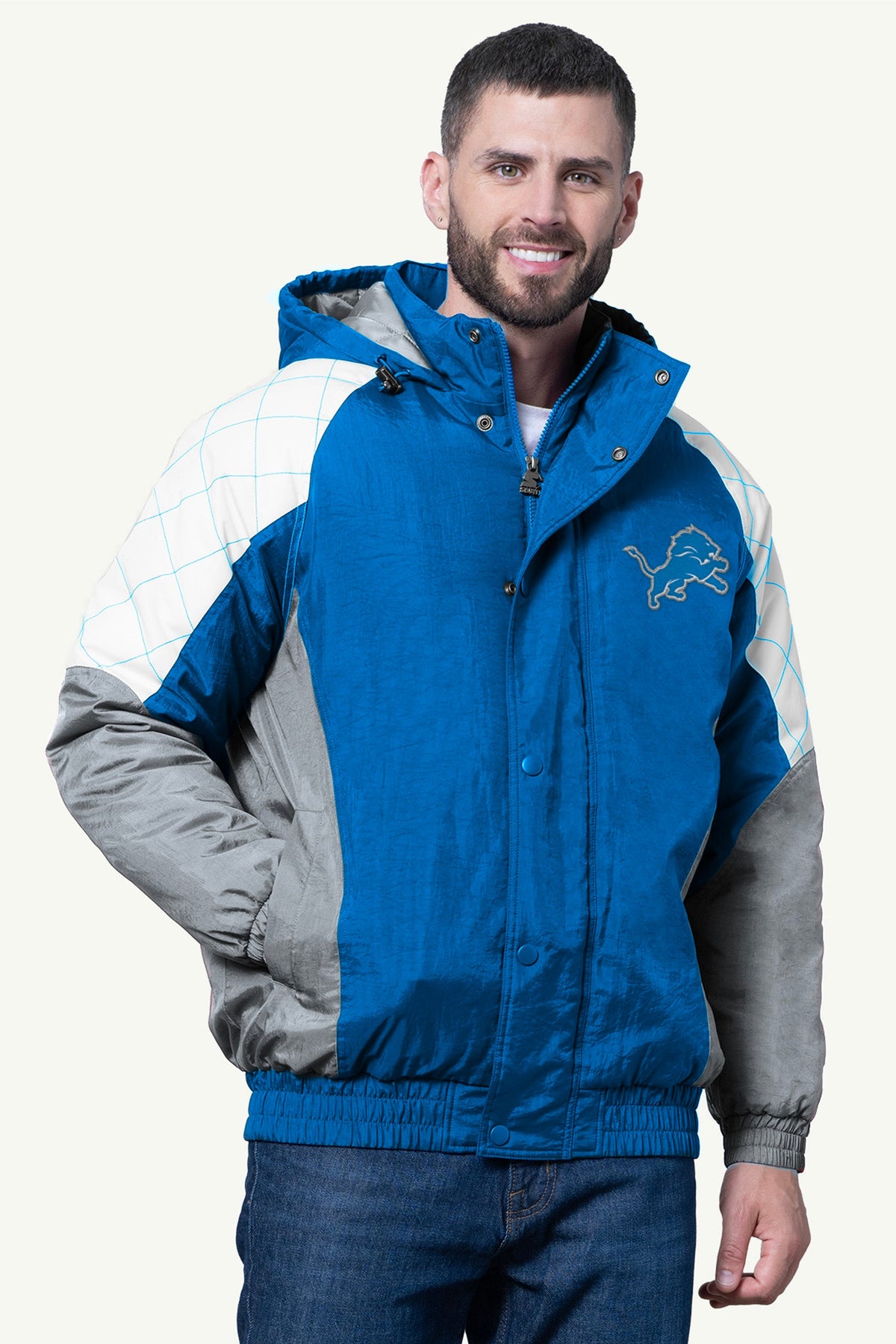 Starter MENS DETROIT LIONS NYLON JACKET