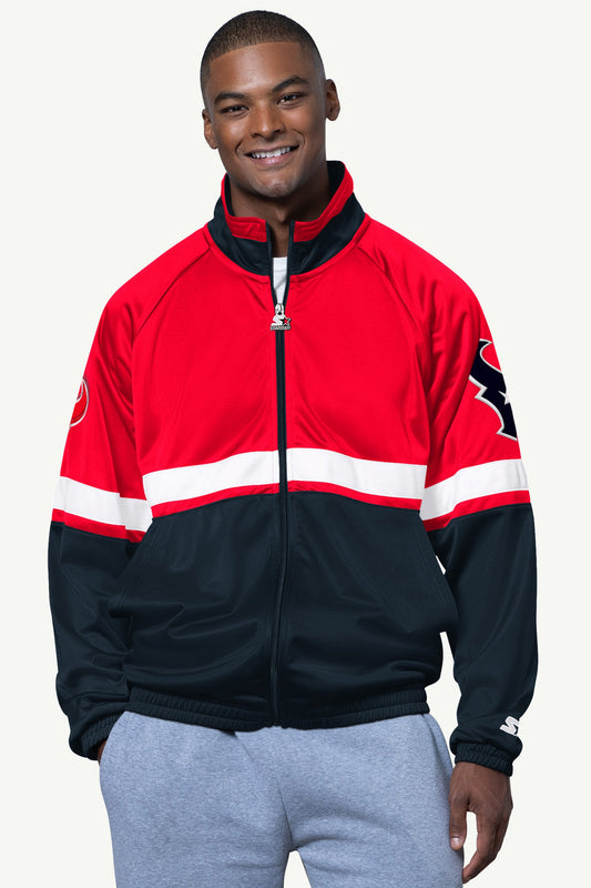 Starter MENS HOUSTON TEXANS VETERAN TRACK JACKET