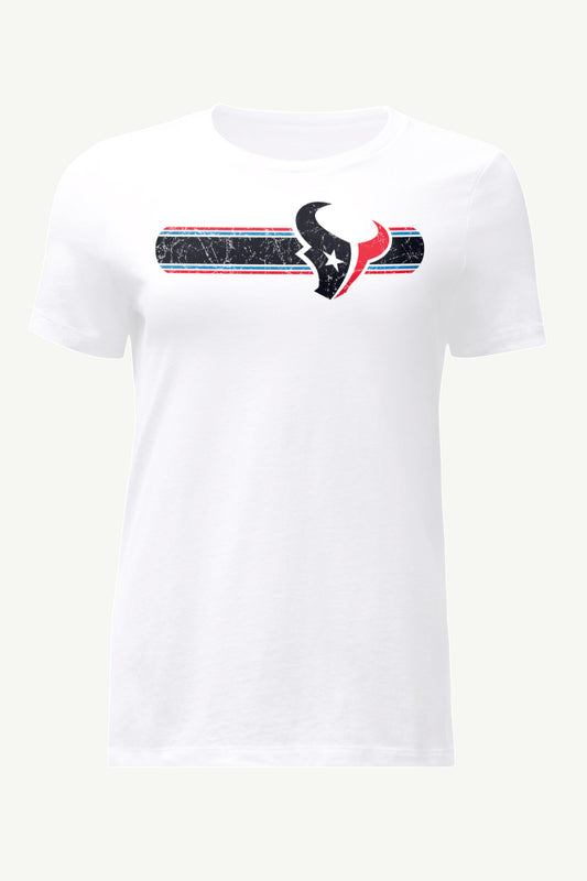 Starter WOMENS HOUSTON TEXANS STRIPE T SHIRT