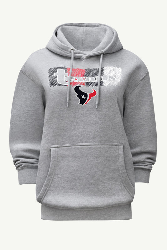 Starter WOMENS HOUSTON TEXANS COLOR SHADING HOODIE