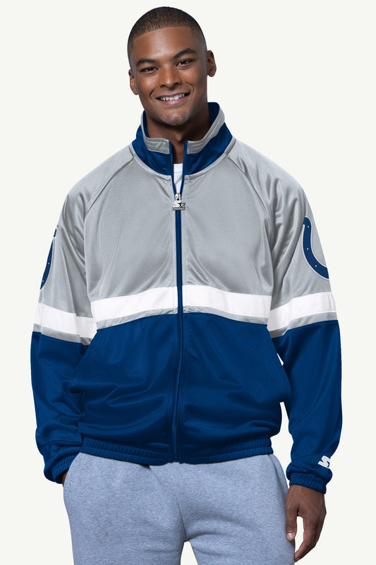 Starter MENS INDIANAPOLIS COLTS VETERAN TRACK JACKET