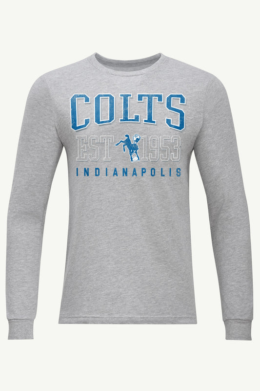 Starter MENS INDIANAPOLIS COLTS RETRO LONG SLEEVE T SHIRT