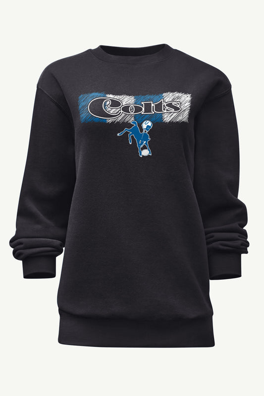 Starter WOMENS INDIANAPOLIS COLTS COLOR SHADING SWEATSHIRT