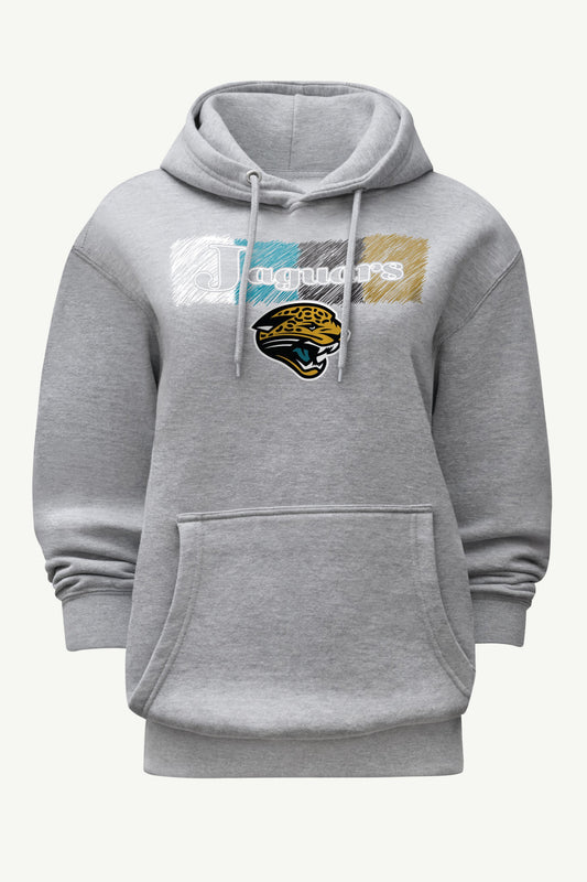 Starter WOMENS JACKSONVILLE JAGUARS COLOR SHADING HOODIE