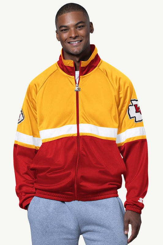Starter MENS KANSAS CITY CHIEFS VETERAN TRACK JACKET