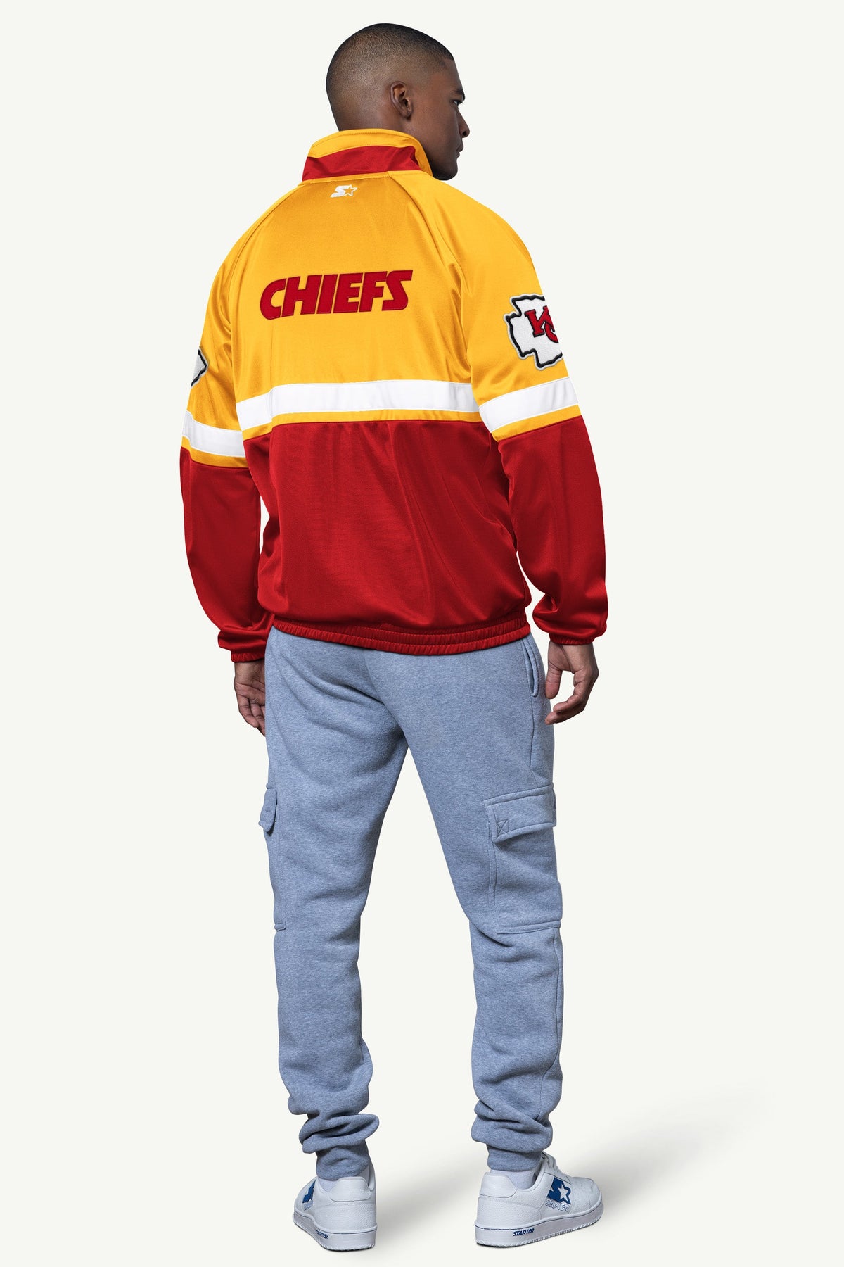 Starter MENS KANSAS CITY CHIEFS VETERAN TRACK JACKET