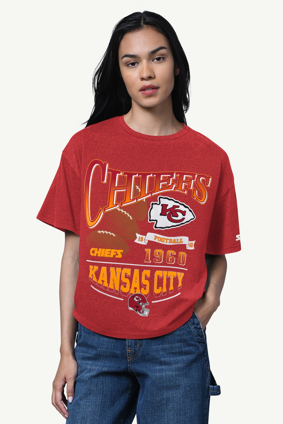 Starter WOMENS KANSAS CITY CHIEFS HALL OF FAME T SHIRT