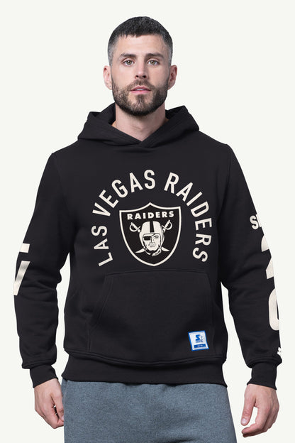 Starter MENS LAS VEGAS RAIDERS HANDOFF FLEECE HOODIE