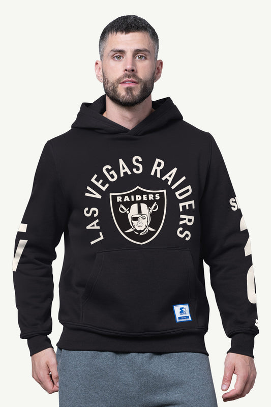 Starter MENS LAS VEGAS RAIDERS HANDOFF FLEECE HOODIE