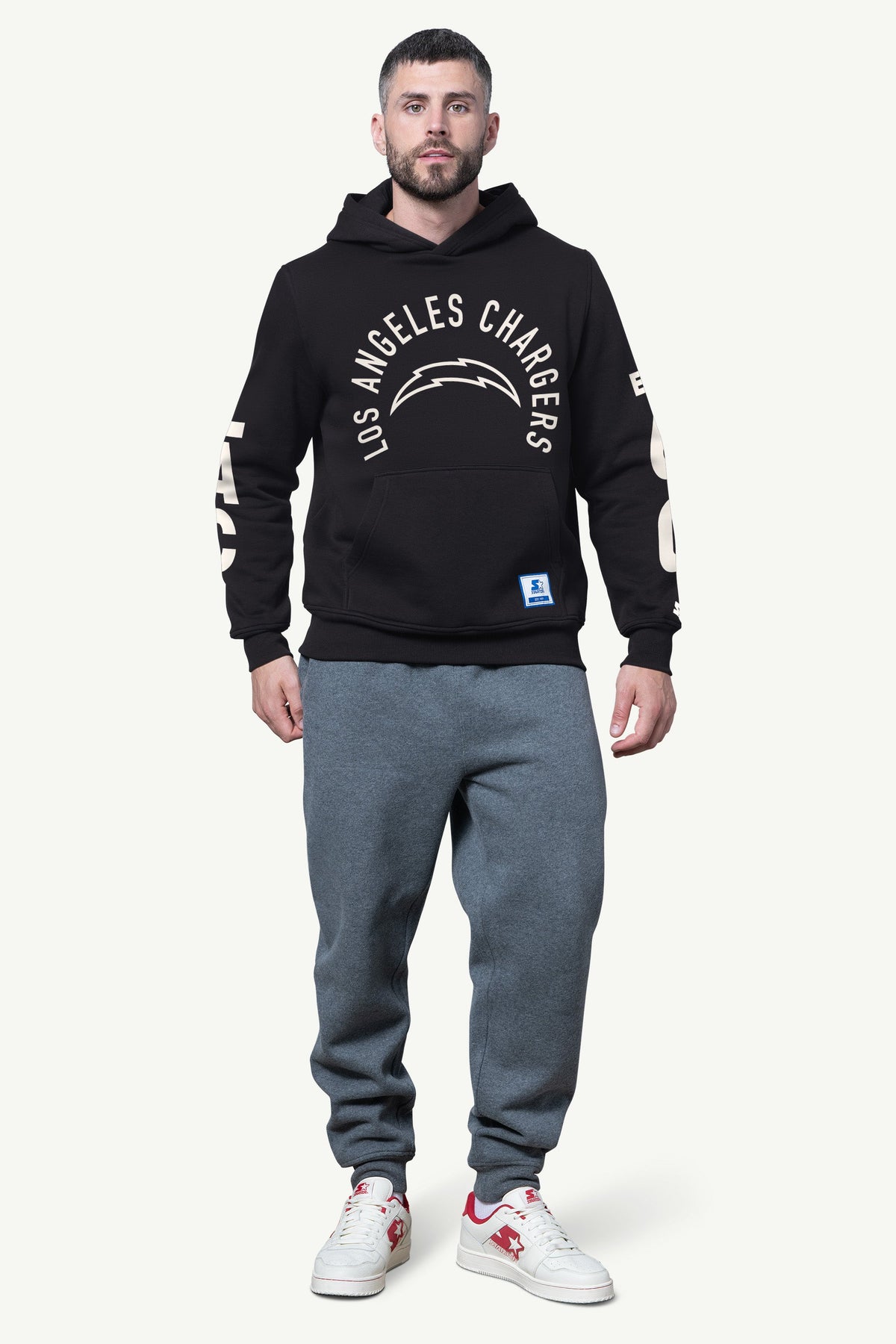 Starter MENS LOS ANGELES CHARGERS HANDOFF FLEECE HOODIE