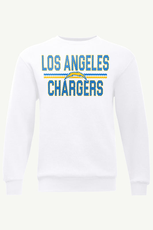Starter MENS LOS ANGELES CHARGERS MESH LOOK SWEATSHIRT