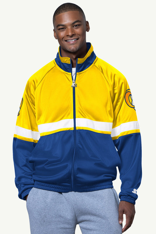 Starter MENS LOS ANGELES RAMS VETERAN TRACK JACKET