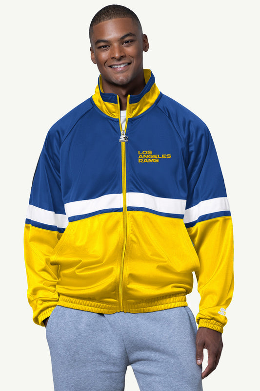 Starter MENS LOS ANGELES RAMS TRACK JACKET