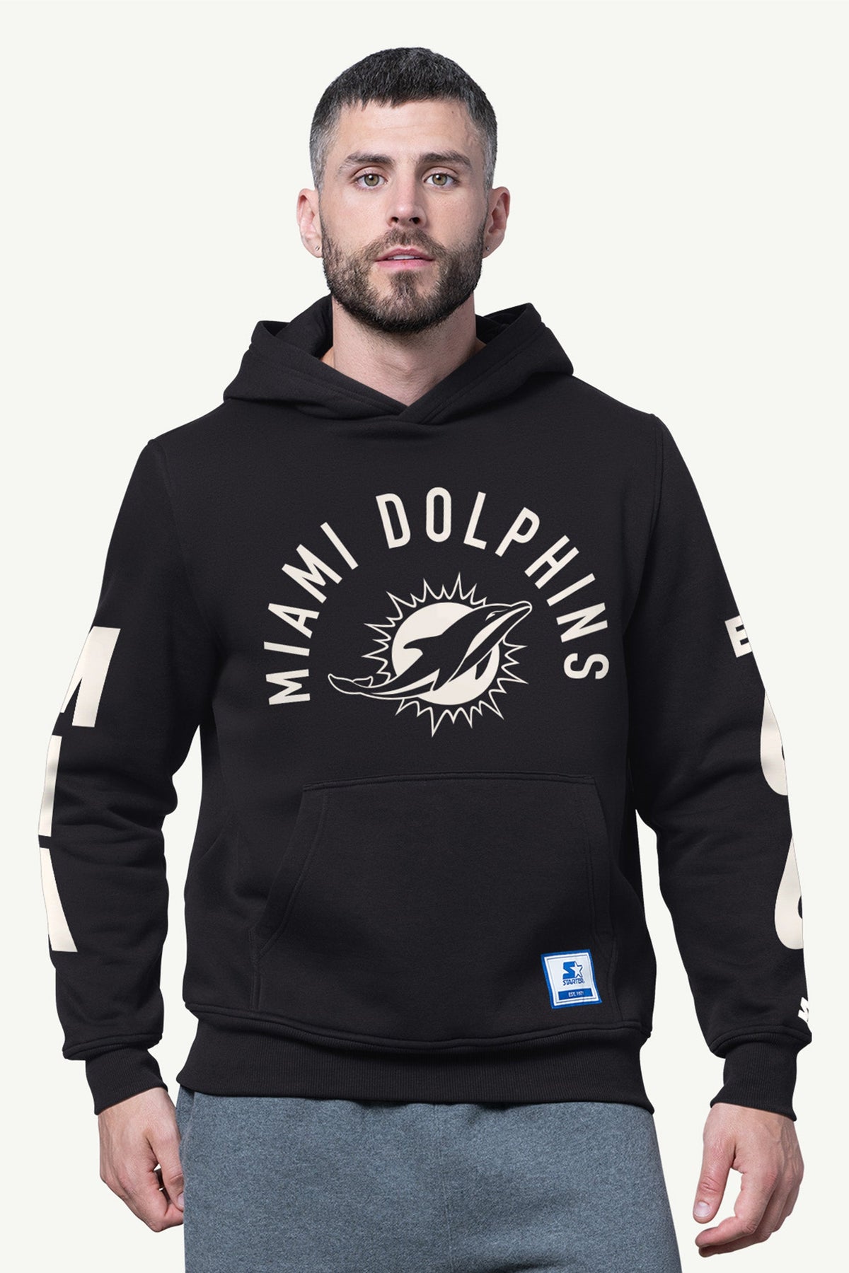 Starter MENS MIAMI DOLPHINS HANDOFF FLEECE HOODIE
