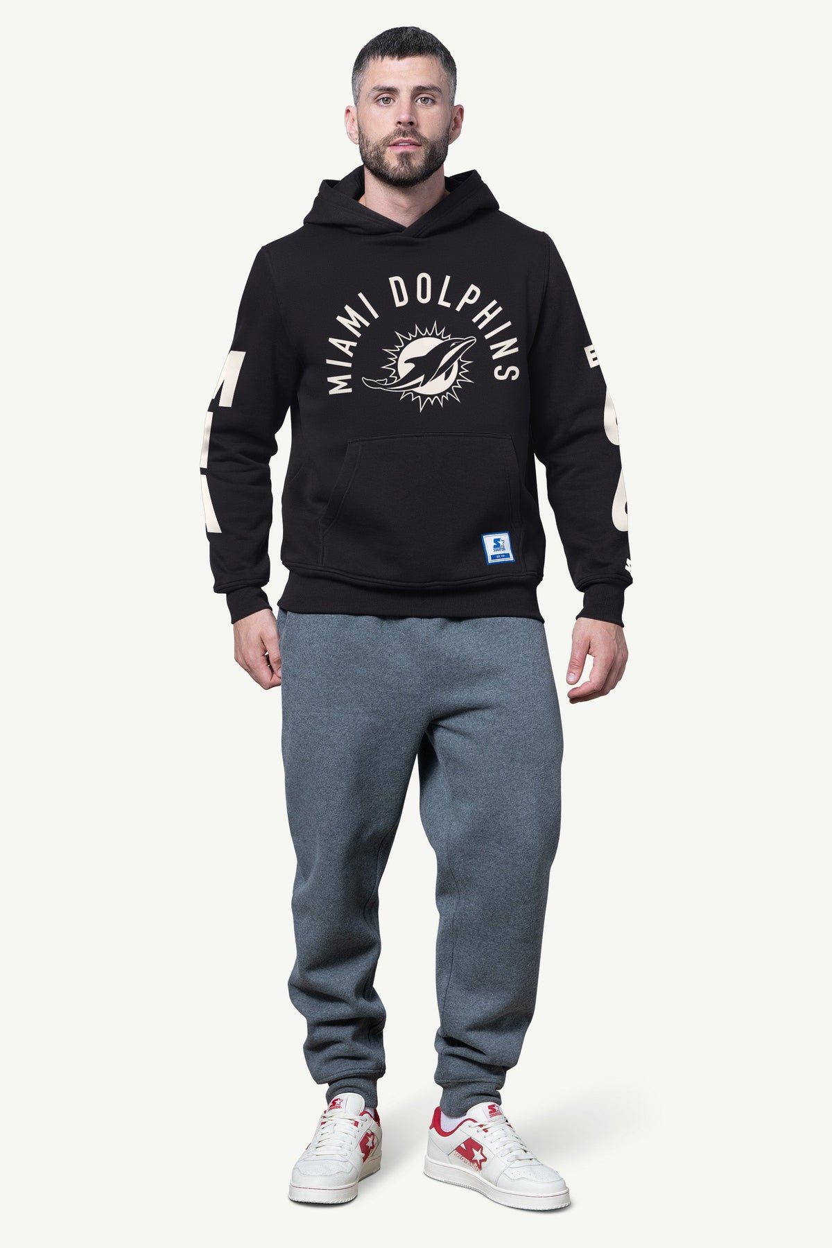 Starter MENS MIAMI DOLPHINS HANDOFF FLEECE HOODIE