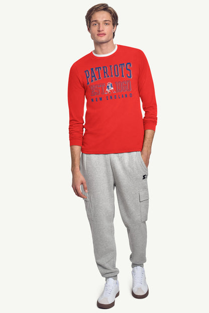 Starter MENS NEW ENGLAND PATRIOTS RETRO LONG SLEEVE T SHIRT