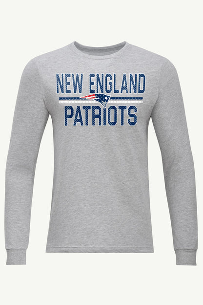 Starter MENS NEW ENGLAND PATRIOTS MESH LOOK LONG SLEEVE T SHIRT