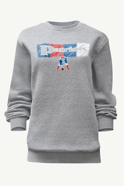 Starter WOMENS NEW ENGLAND PATRIOTS COLOR SHADING SWEATSHIRT