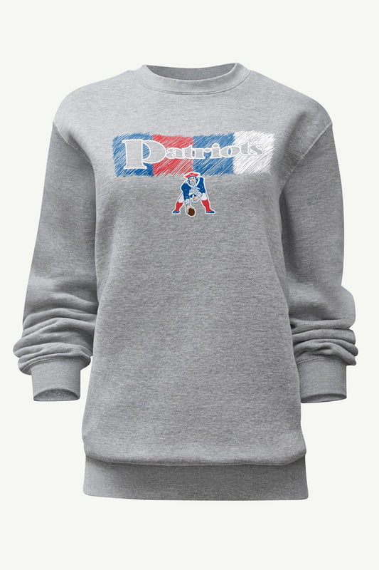 Starter WOMENS NEW ENGLAND PATRIOTS COLOR SHADING SWEATSHIRT