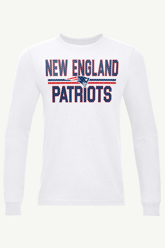 Starter MENS NEW ENGLAND PATRIOTS MESH LOOK LONG SLEEVE T SHIRT