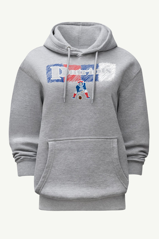 Starter WOMENS NEW ENGLAND PATRIOTS COLOR SHADING HOODIE